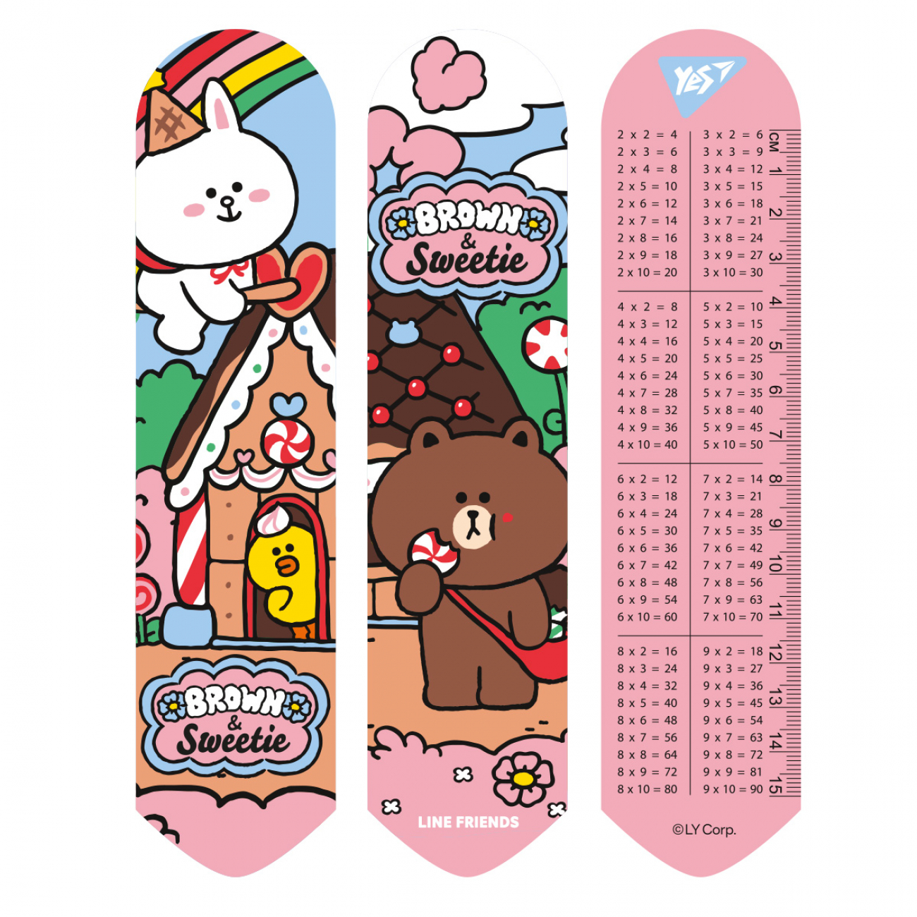 Закладка "Yes" №708135 "Line Friends heroes" 2D(10)(100) — фото товару | Канцелярський Сад