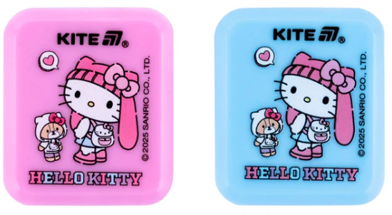 Точилка "Kite" №HK25-116 Hello Kitty прямокут.,з конт.(24) — фото товару | Канцелярський Сад