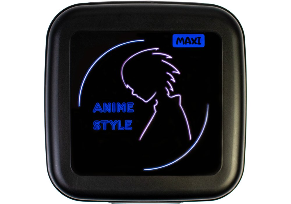 Ланч бокс пласт. "Maxi" 850мл чорний №MX98140(15) — фото товару | Канцелярський Сад