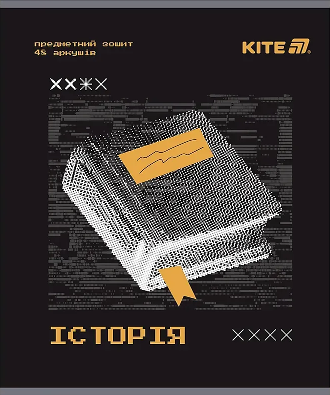 Зошит 48арк. кліт. "Kite" Предметка-Історія гібр лак+УФ,Techno №K25-240-4(10)(200) — фото товару | Канцелярський Сад