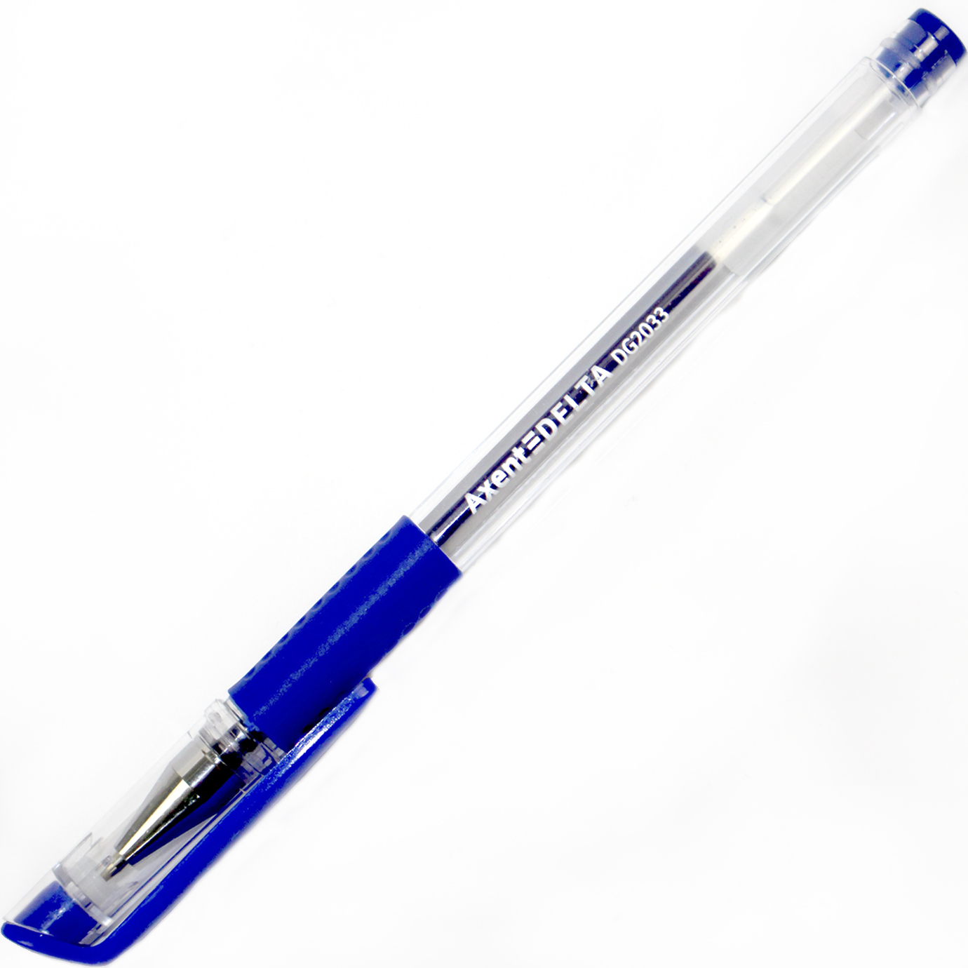 Ручка гел. "Axent" №DG2033-02 синя(12)(144) — фото товару | Канцелярський Сад