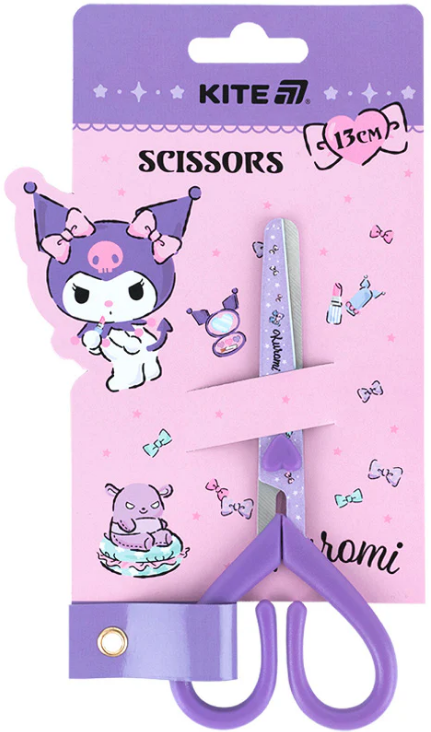 Ножиці дит. "Kite" №HK25-121 Kuromi 13см(12)(288) — фото товару | Канцелярський Сад