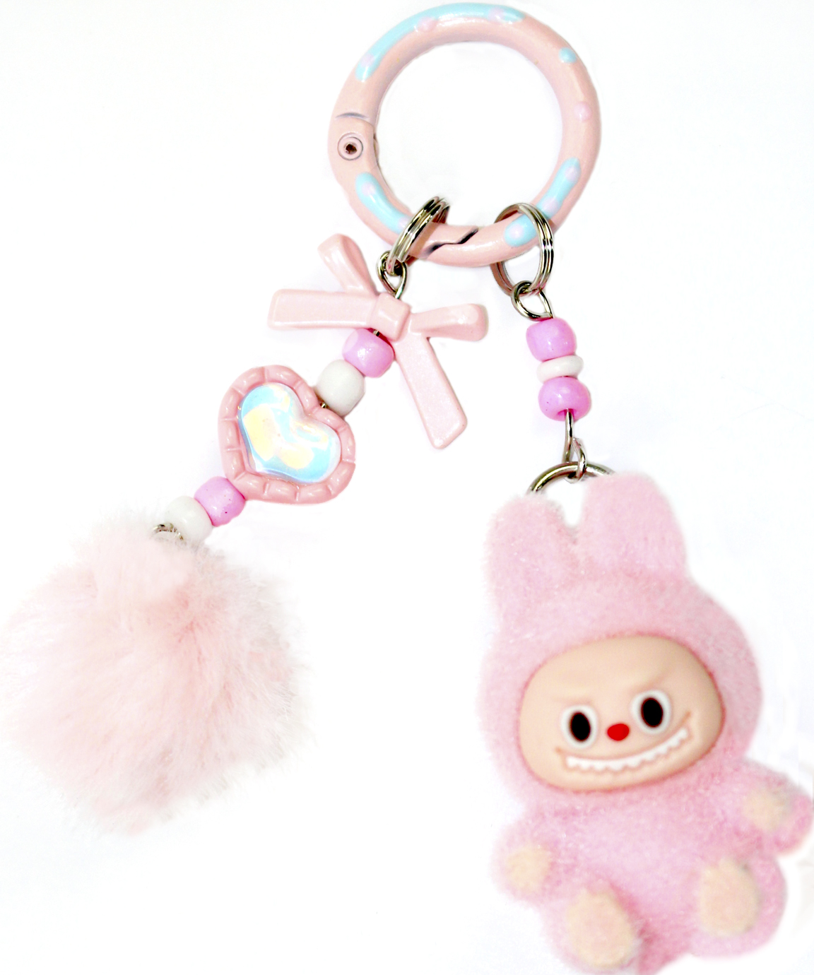 Брелок "Лабубу-2 сидячий" хутряний №712587(12)(1200) — фото товару | Канцелярський Сад