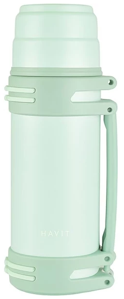 Термос метал. 1,2л "Havit" green №HV-TM008 — фото товару | Канцелярський Сад