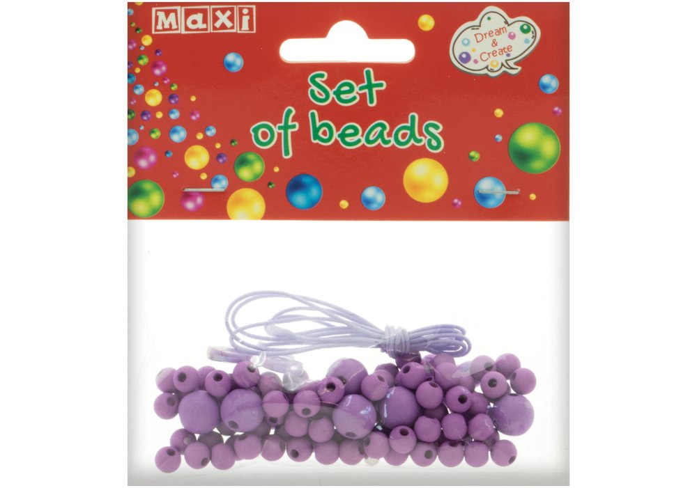Набір бісеру для виготовлення прикрас "Maxi" Метелики-комахи, фіолетові №MX61608-11 — фото товару | Канцелярський Сад