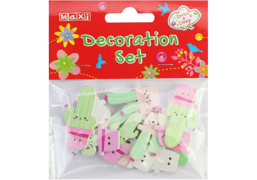 Декоративні прикраси для творчості "Maxi" 15шт №MX62791(20) — купити | Канцелярський Сад