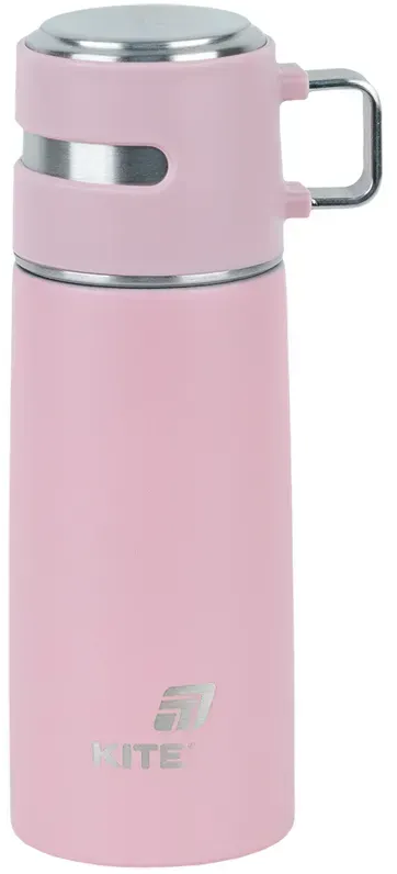 Термос метал. 0,5л "Kite" рожева №K25-1224-3 — фото товару | Канцелярський Сад