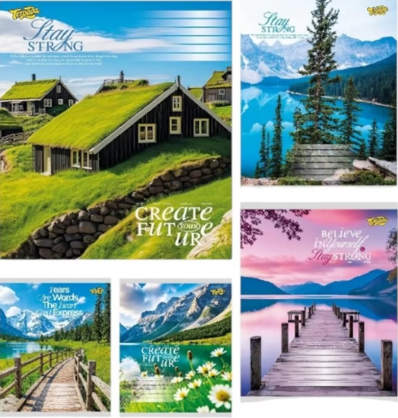 Зошит 48арк. лін. /ТВ/ "Природа" №ТА62503(10)(200) — фото товару | Канцелярський Сад