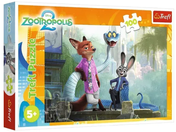 Пазли Trefl 100ел. Таємниці Зоотрополіс №16523 — фото товару | Канцелярський Сад