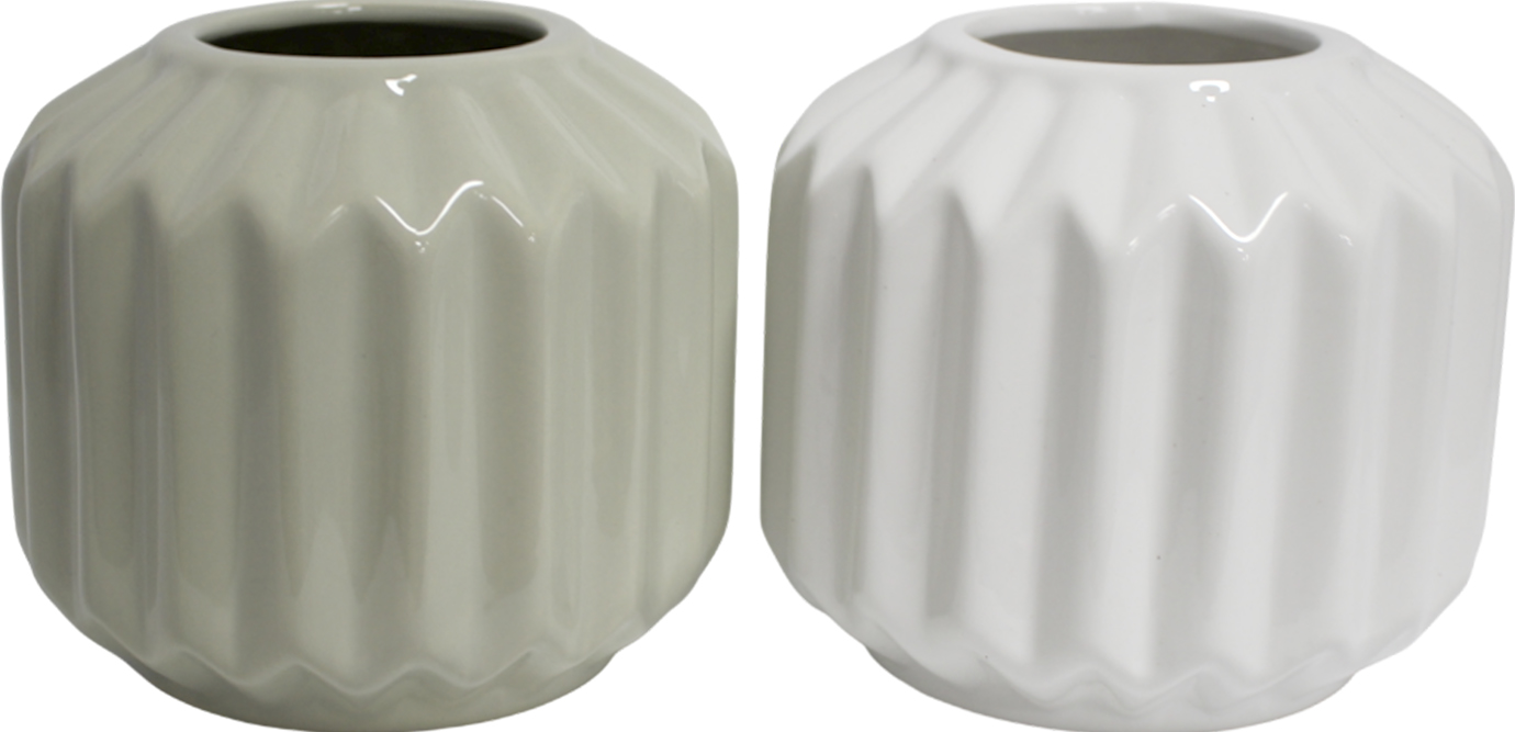 Ваза керам. "Viva Miroire" 12см мікс №6536(48) — фото товару | Канцелярський Сад