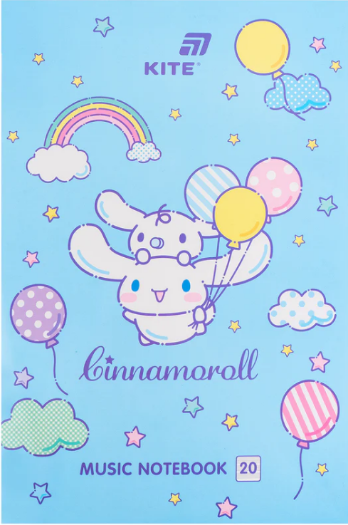 Нотний зошит А4 20арк. Cinnamoroll №CR26-404/Kite/(10) — фото товару | Канцелярський Сад