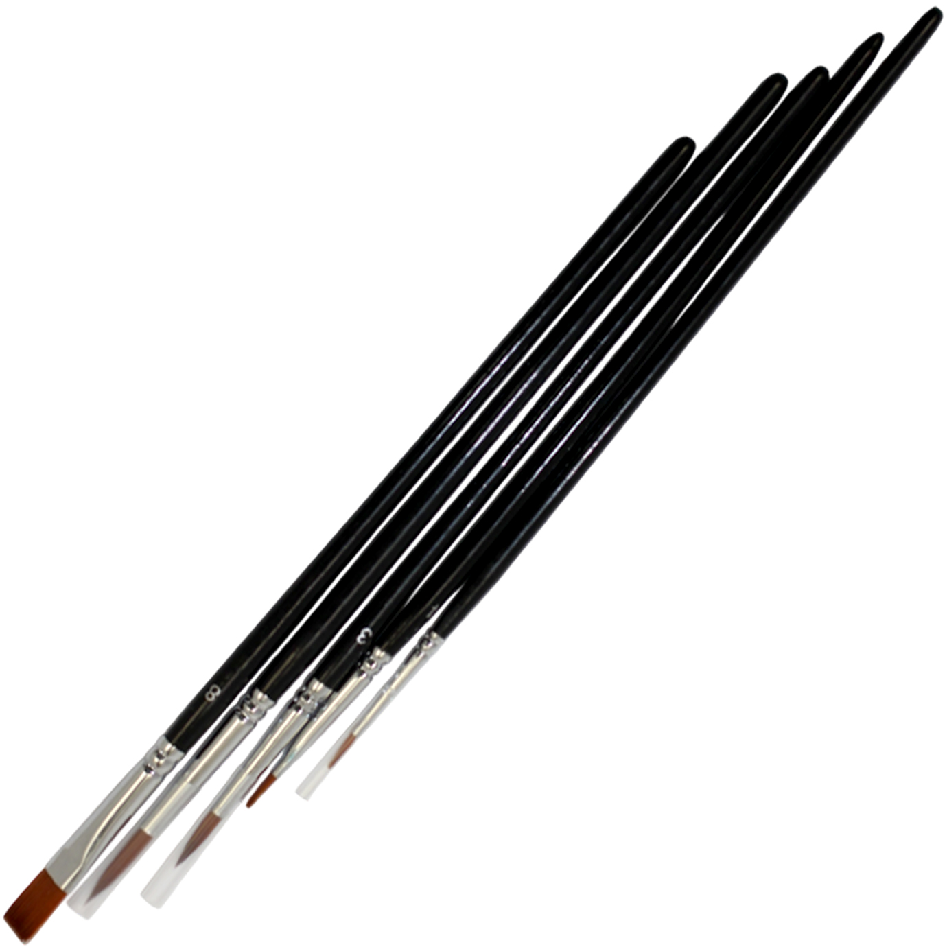 Набір пензлів худож. 5шт "Arteo" №187104 (синтетика кругла №1,3,4,плоска №4,8) — фото товару | Канцелярський Сад