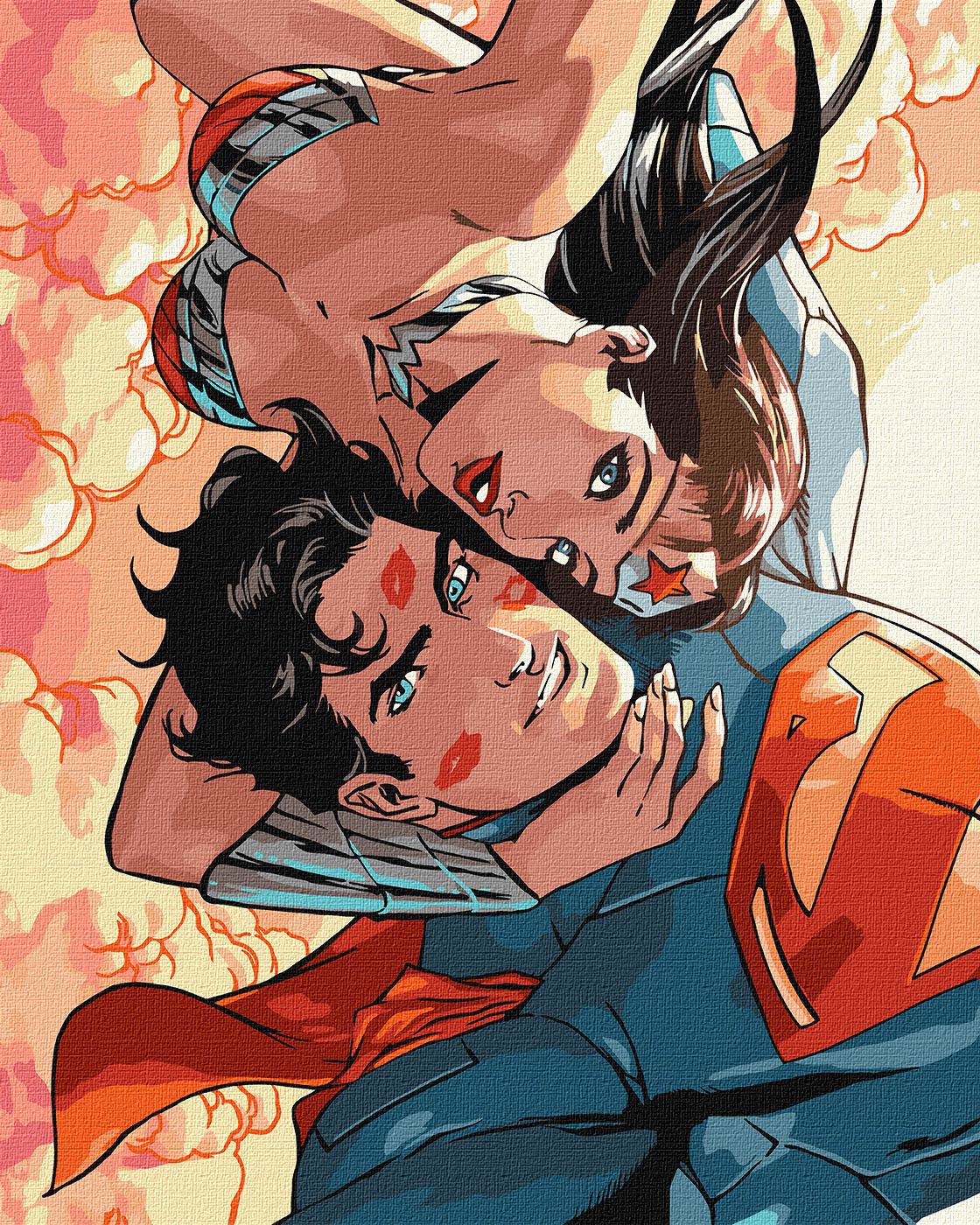 Картини по номерах акрил. "Wonder Woman: Обійми" 40х50см №KHO8713/Ідейка/ — фото товару | Канцелярський Сад