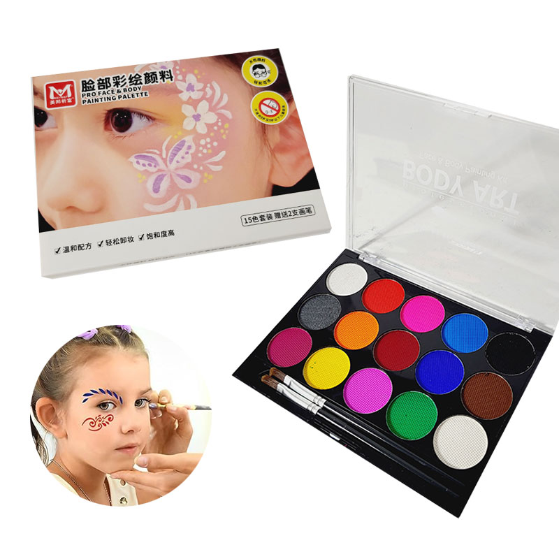 Фарби для обличчя та тіла "Leader" 15кольор. з кісточками T1507.DS.001 №818997(12) — фото товару | Канцелярський Сад