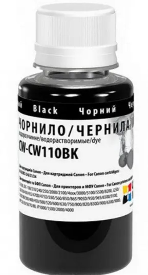 Чорнило ColorWay Canon Universal CW110BK01 100мл black — фото товару | Канцелярський Сад