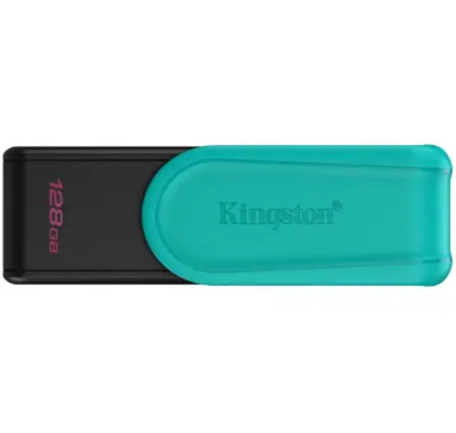 Флеш-пам`ять 128GB "Kingston" DT Exodia S USB3.2 black/turquoise №8699 — фото товару | Канцелярський Сад