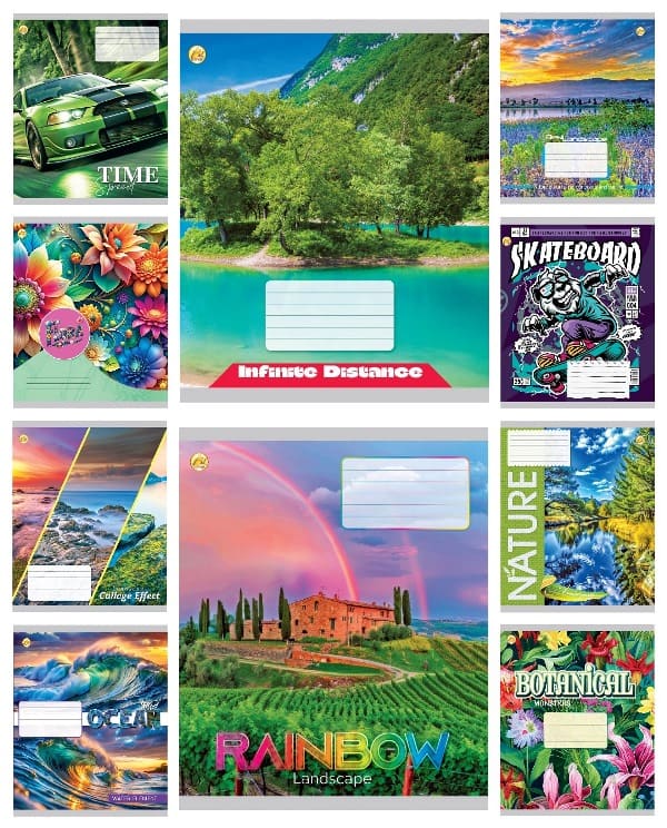 Зошит 48арк. кліт. /ТВ/ "Мікс 3" №ТА61508(10)(200) — фото товару | Канцелярський Сад