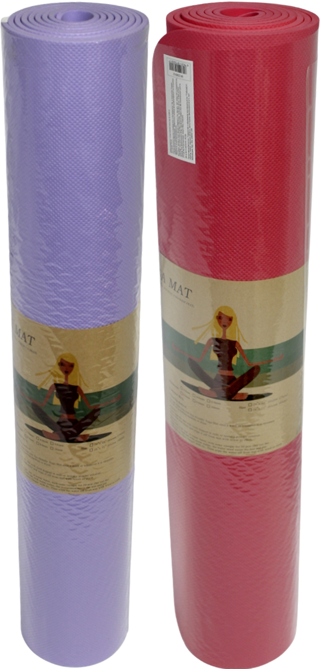 Килимок для йоги EVA 5мм 173х61см,6 кольор.,61х11х11см №M0380-2(24) — купити | Канцелярський Сад