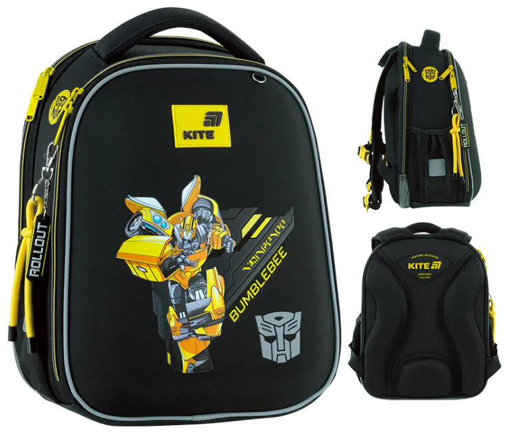 Рюкзак каркасний "Kite" Transformers 2від.,2карм. №TF26-555S(4) — фото товару | Канцелярський Сад