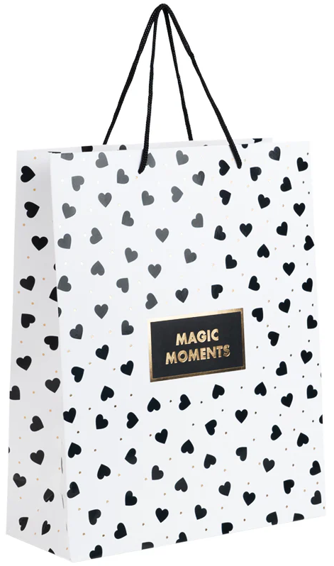 Пакет подарунковий папер. "Axent" №8502-40-A Black&White 26х32см(5) — фото товару | Канцелярський Сад