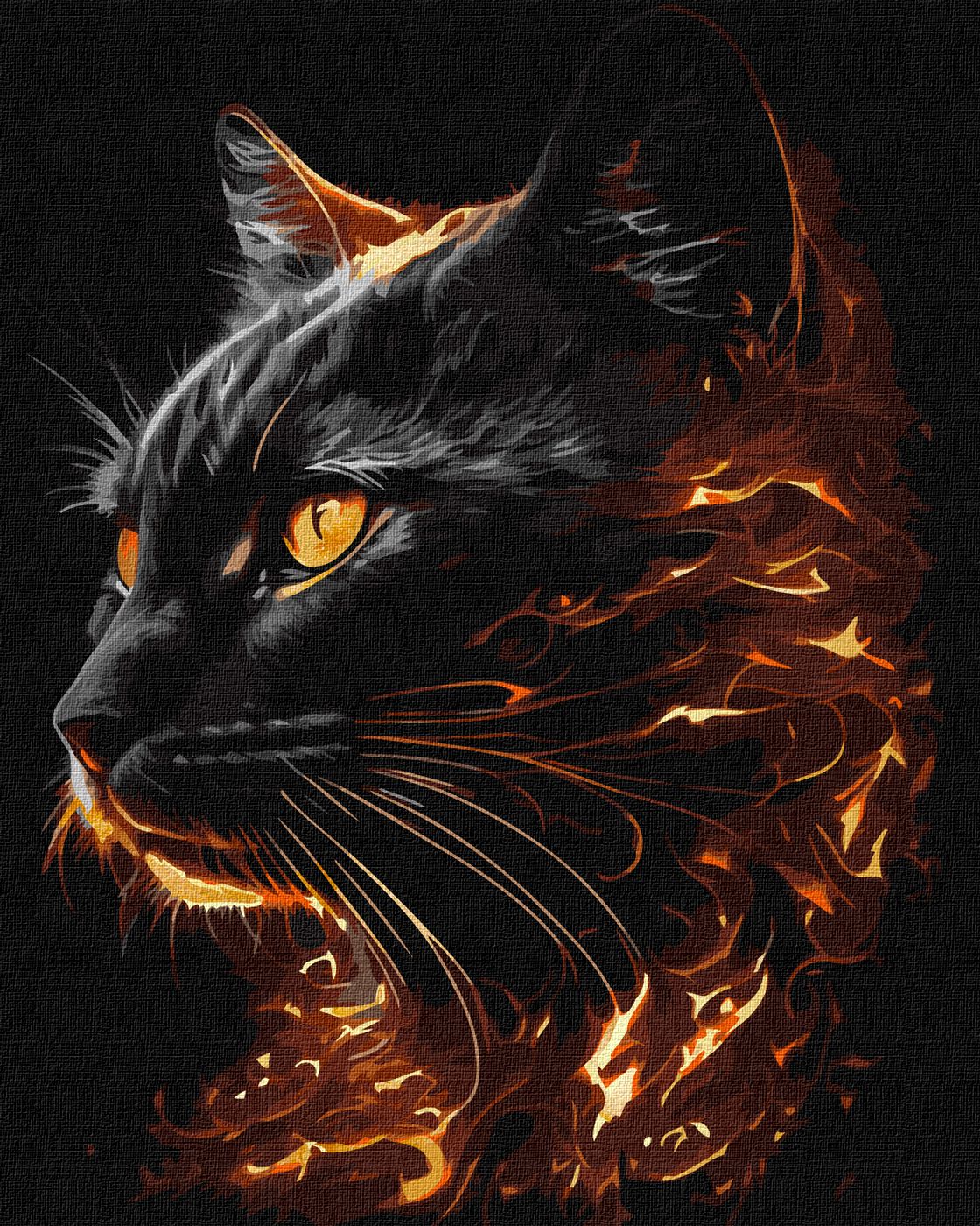 Картини по номерах акрил. "Вогняна краса з фарбами металік extra" 40х50см №KHO6516/Ідейка/ — фото товару | Канцелярський Сад