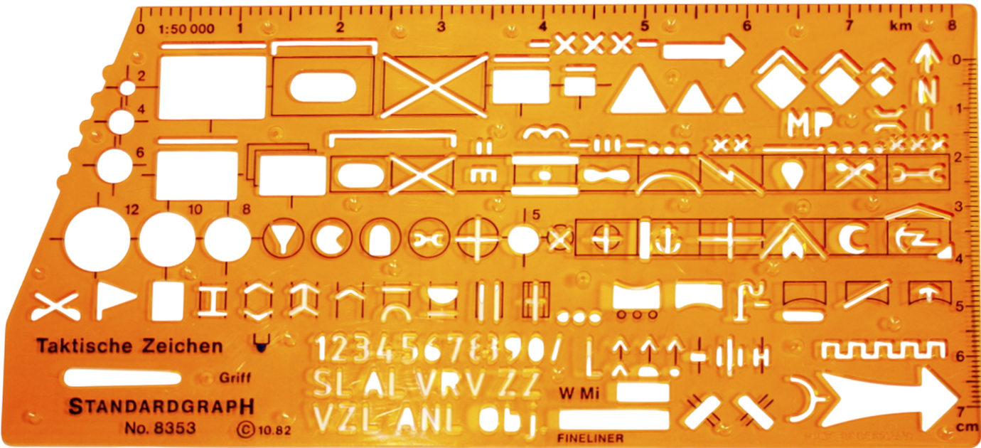 Лінійка офіцерська "Nato" "Leniar"№1/8353 — купити | Канцелярський Сад