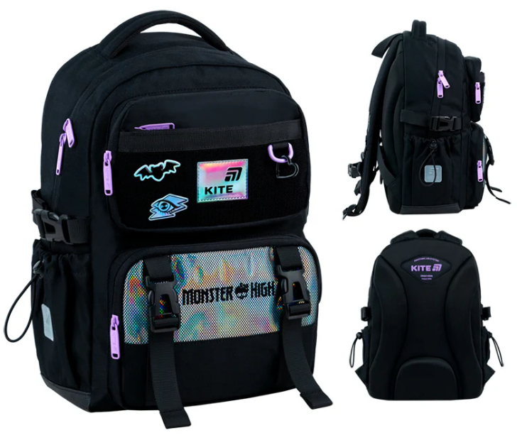 Рюкзак "Kite" Education 1022 Monster High 1від.,5карм. №MH26-1022M(6) — фото товару | Канцелярський Сад