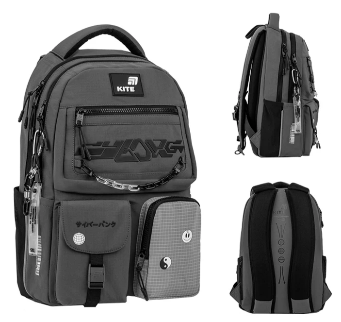 Рюкзак "Kite" Education teens 2587M Swarm 2від.,6карм. №K26-2587M-4(10) — фото товару | Канцелярський Сад