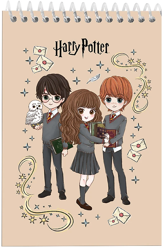 Блокнот пруж. А6 48арк. б/лін. Harry Potter №HP26-196/Kite/(20) — фото товару | Канцелярський Сад