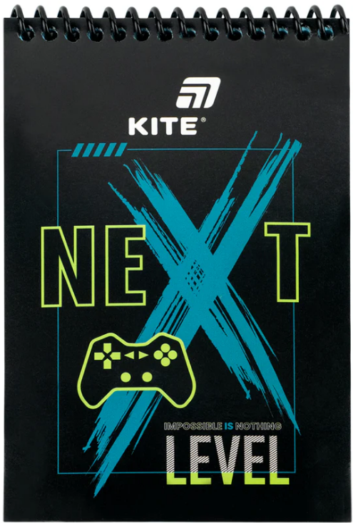 Блокнот пруж. А6 48арк. б/лін. Next Level №K26-196-2/Kite/(20) — фото товару | Канцелярський Сад