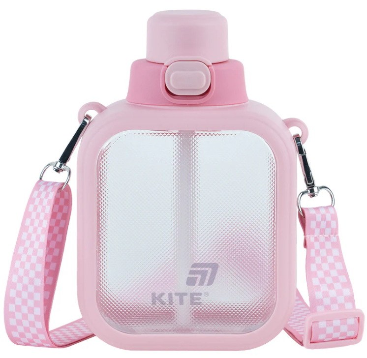 Пляшка для води пласт. "Kite" 700мл рожева №K25-1237-3 — фото товару | Канцелярський Сад