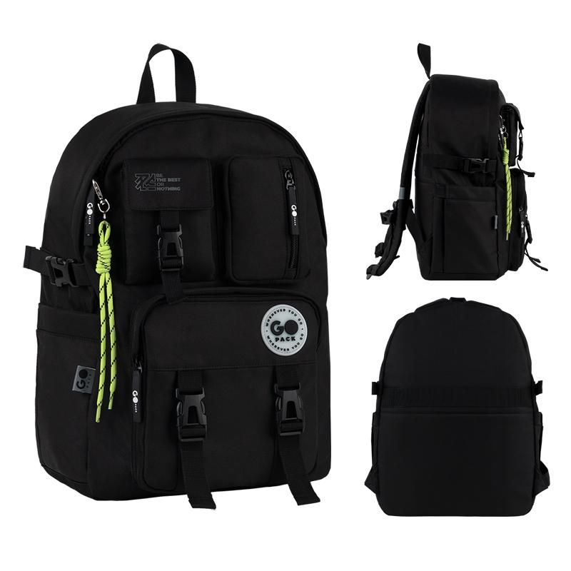 Рюкзак "GoPack" Education Teens 1від.,5карм. чорний №GO26-2500L-3(10) — фото товару | Канцелярський Сад