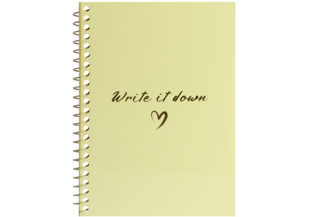 Блокнот пруж. бок. А6 60арк. кліт. пласт. лимонний №O69171/Optima/(60) — фото товару | Канцелярський Сад