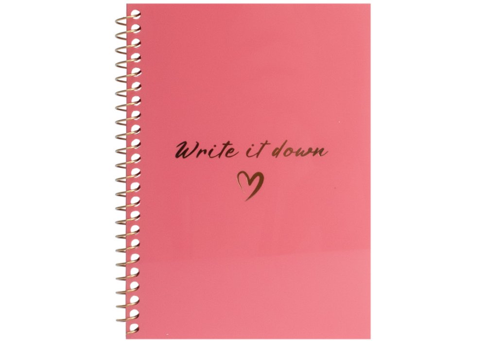 Блокнот пруж. бок. А6 60арк. кліт. пласт. кораловий №O69173/Optima/(60) — фото товару | Канцелярський Сад