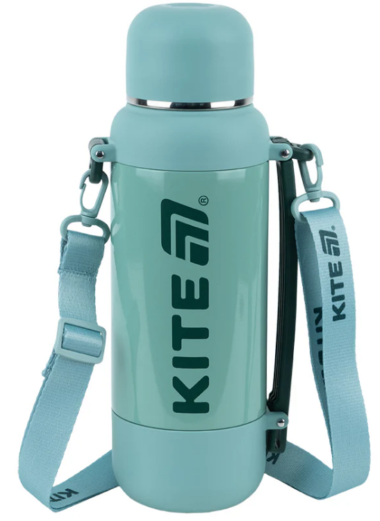 Термос метал. 1,2л "Kite" зелений №K25-1225-3 — фото товару | Канцелярський Сад