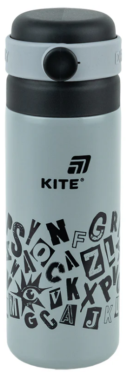 Термос метал. 0,5л "Kite" сірий №K25-1222-2 — фото товару | Канцелярський Сад
