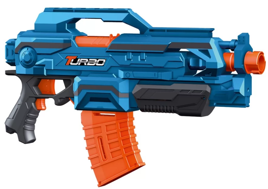 Пістолет автомататичний,з магазином на бат-ці.з м'якими кулями 24шт №ВТ347 — фото товару | Канцелярський Сад