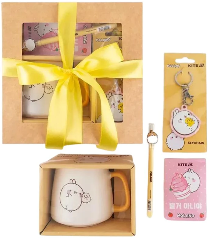 Набір подарунковий для школи "Kite" Molang 4предм. №ML26-211 — фото товару | Канцелярський Сад