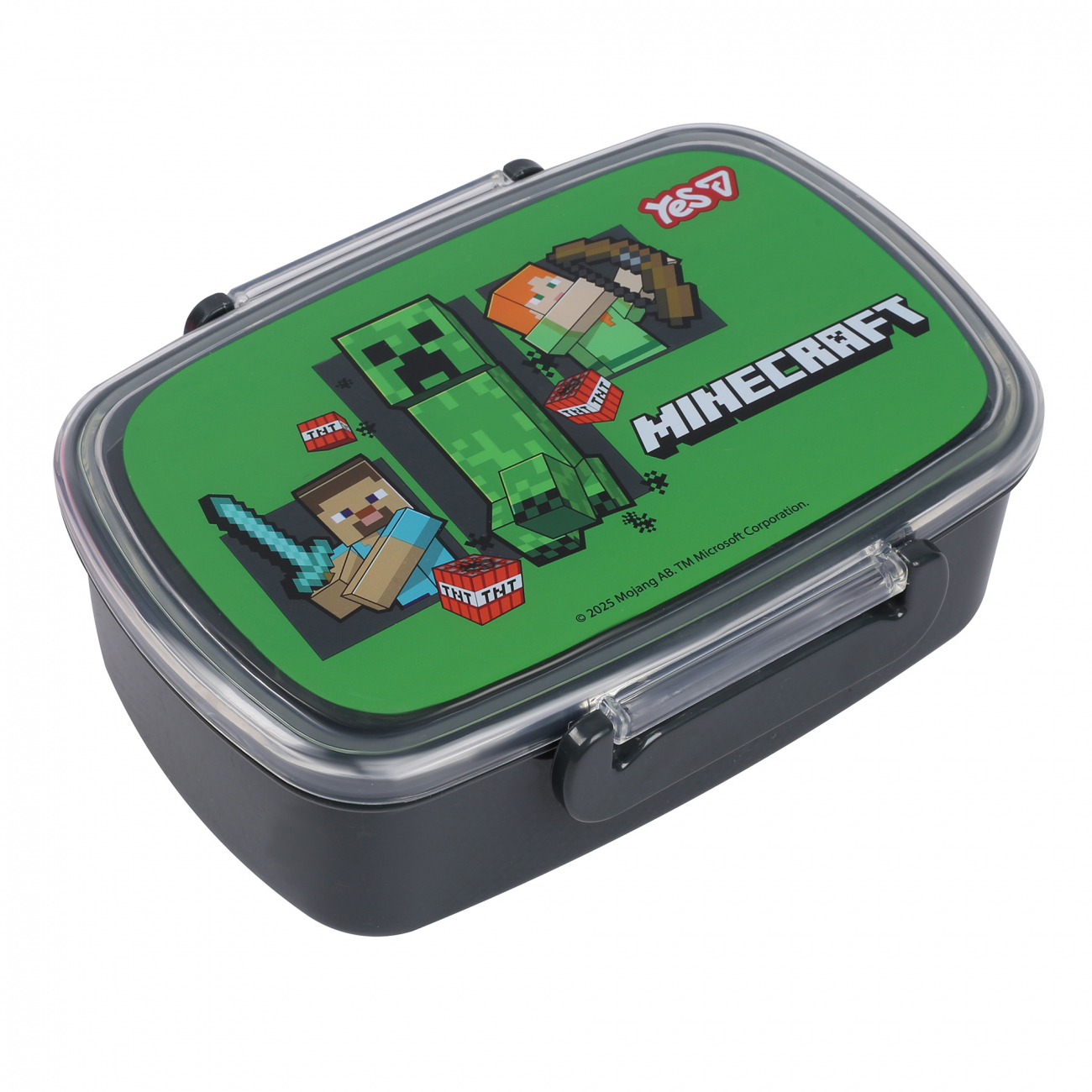 Ланч бокс пласт. "Yes" 750мл Minecraft №708593(12)(48) — фото товару | Канцелярський Сад
