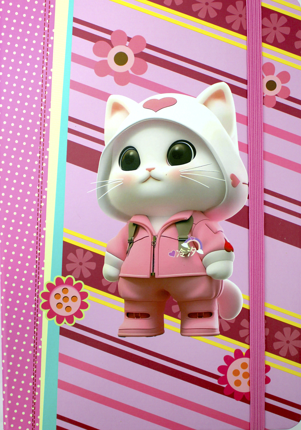 Блокнот А5 80арк. лін. "Звірята" об'ємний,на гумці №JZ85014(16) — фото товару | Канцелярський Сад