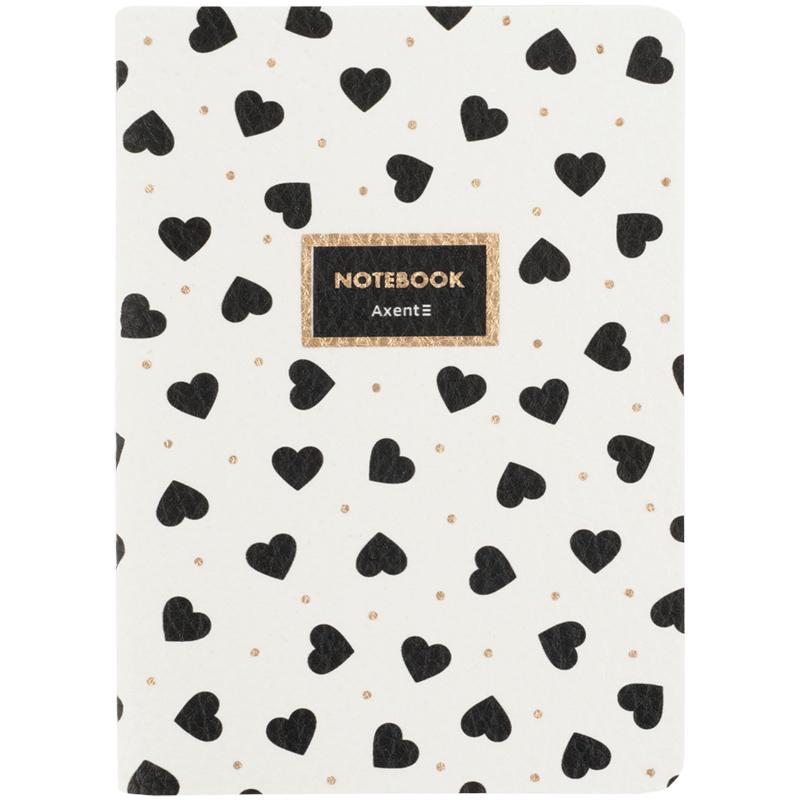 Блокнот А6 60арк. кліт. карт. Black&White №8711-7-A/Axent/(24) — фото товару | Канцелярський Сад