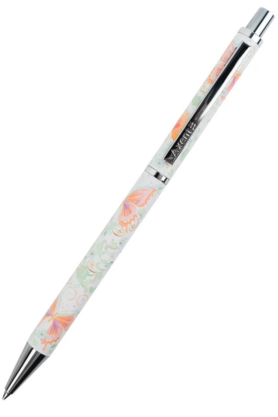 Ручка авт. кульк. "Axent" №AB1107-02-3-A-TR Nature's Melody 0,7мм синя(6) — фото товару | Канцелярський Сад