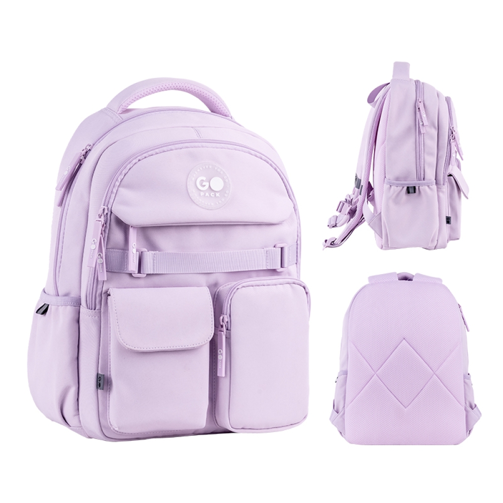 Рюкзак "GoPack" Education 2від. 4карм. бузковий №GO26-183M-1(10) — купити | Канцелярський Сад