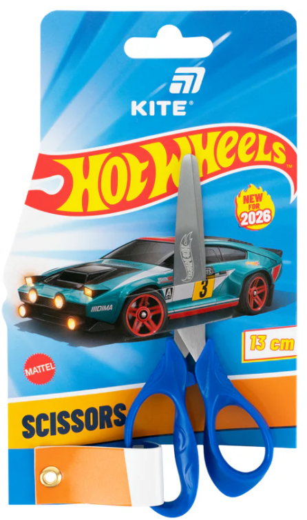 Ножиці дит. "Kite" №HW26-122 Hot Wheels 13см (24) — купити | Канцелярський Сад