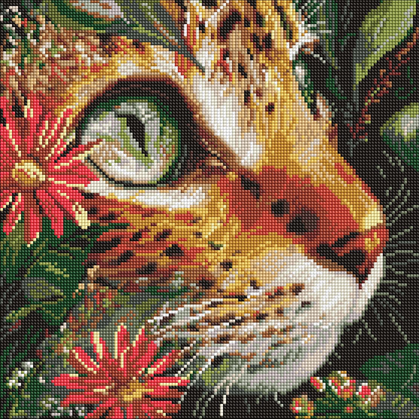 Набір з алмазною мозаїкою "Бездонні очі" 40х40см №AMO8325/Ідейка/ — фото товару | Канцелярський Сад