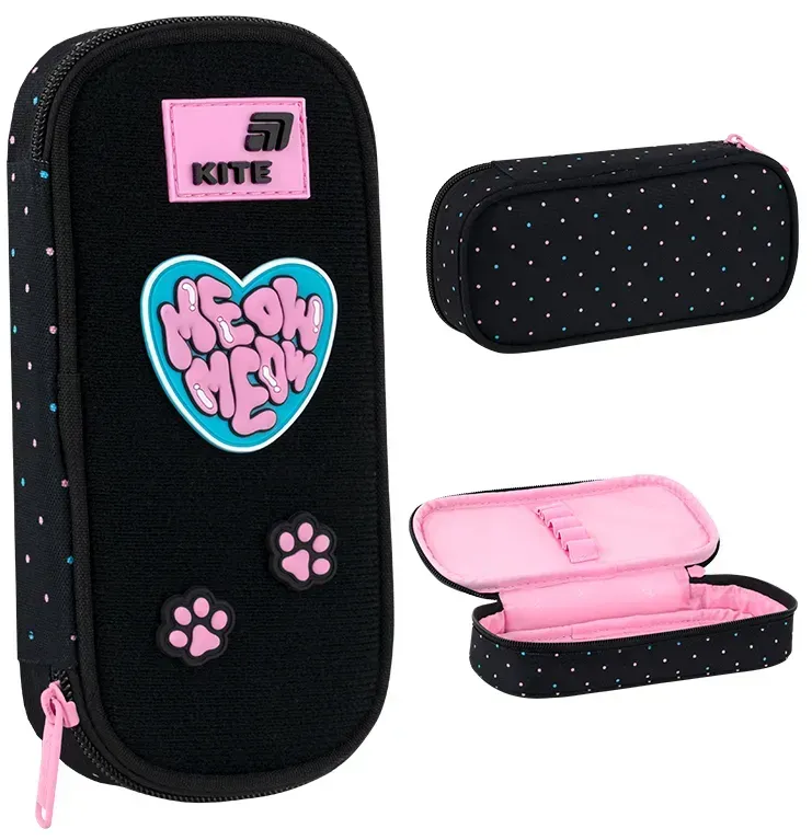Пенал "Kite" Pretty Kitty 1від.,м'який №K26-662-1(48) — фото товару | Канцелярський Сад