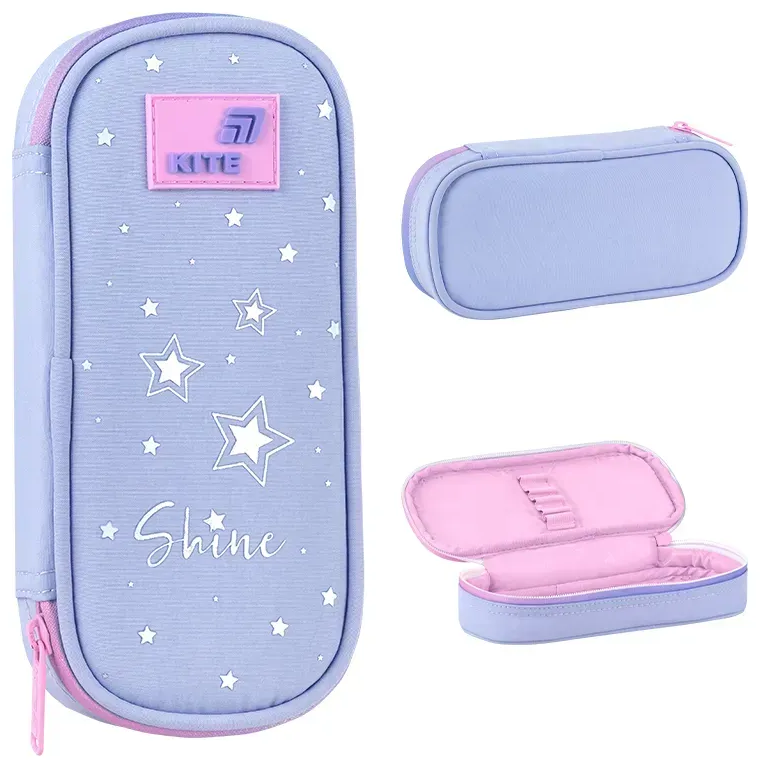 Пенал "Kite" Twinke, Star 1від.,м'який №K26-662-16(48) — фото товару | Канцелярський Сад