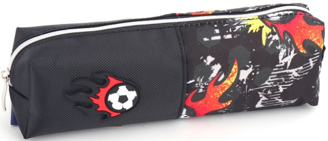 Пенал 1від., б/н,на блиск. чорний №KJ3726/Мандарин/(48) — купити | Канцелярський Сад