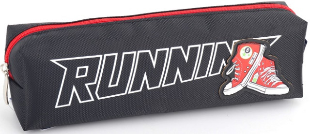 Пенал 1від., б/н,на блиск. чорний №KJ3808/Мандарин/(48) — фото товару | Канцелярський Сад