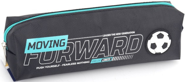 Пенал 1від., б/н,на блиск. чорний №KJ3908/Мандарин/(48) — фото товару | Канцелярський Сад